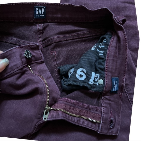 GAP DENIM TRUE SKINNY PLUM PURPLE JEANS‎ SIZE 28R - Picture 8 of 15